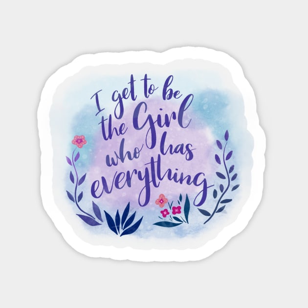 The Girl Who Has Everything Sticker by CraftyNinja